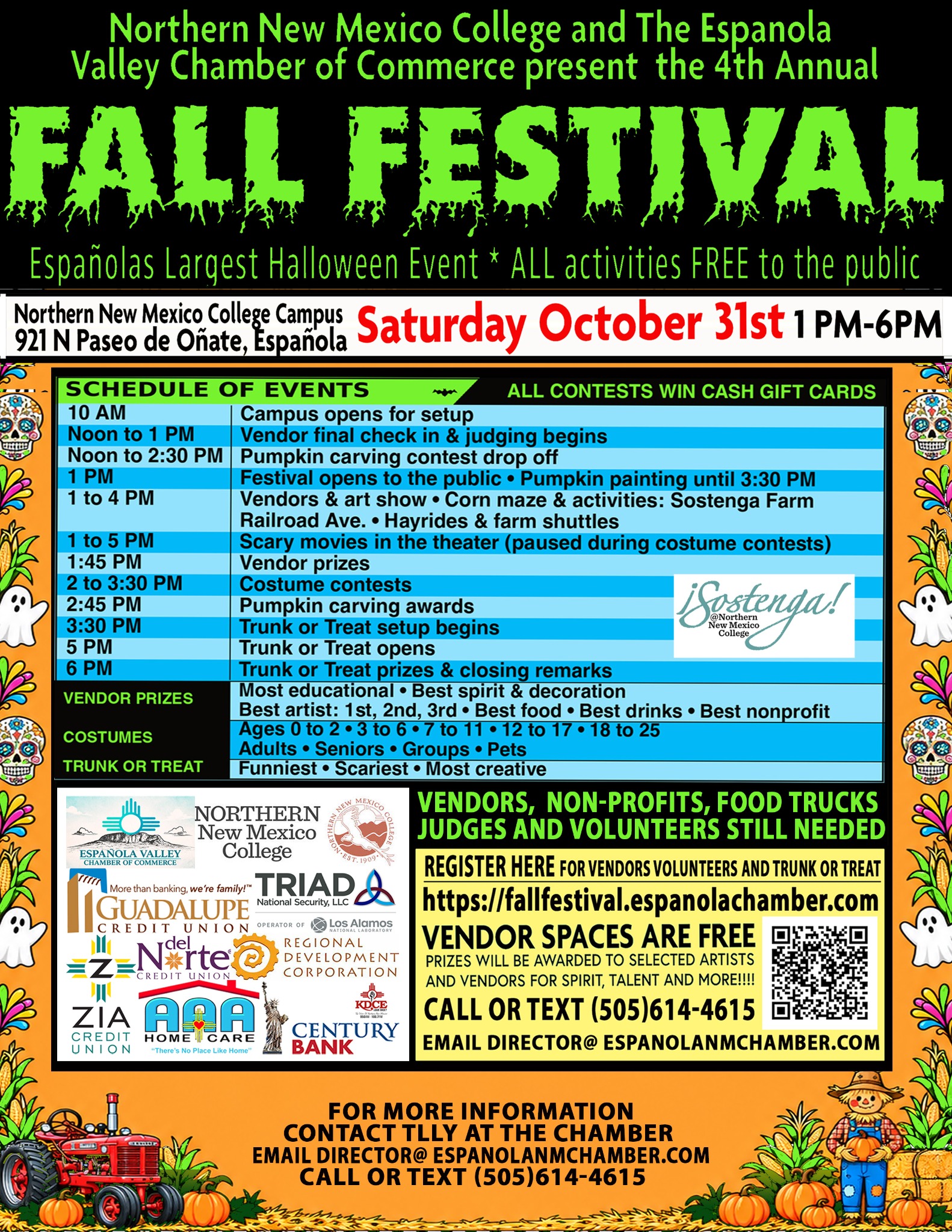 4th Annual Fall Festival | Register at Northern New Mexico College